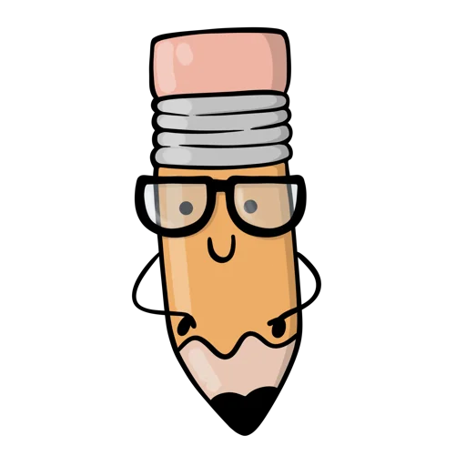 🤓 Стикер «Mr.Karandash» для Telegram