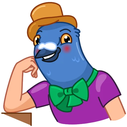 🤥 Стикер «Mr Pigeon» для Telegram