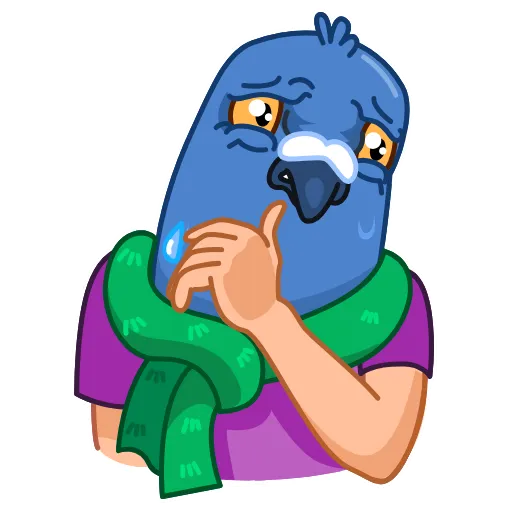 😭 Стикер «Mr Pigeon» для Telegram