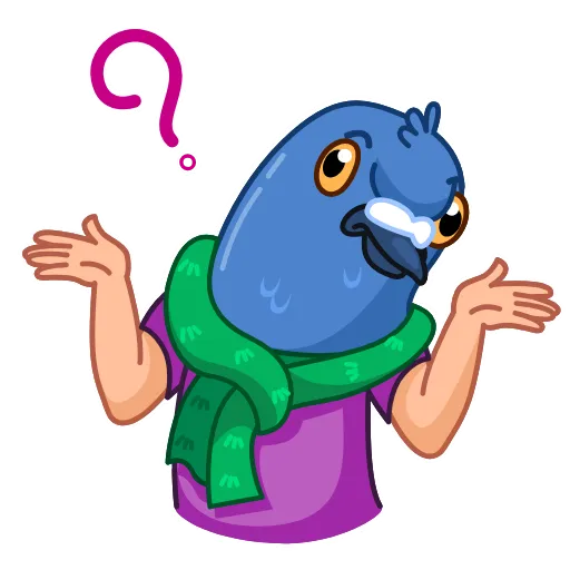 🤷‍♂️ Стикер «Mr Pigeon» для Telegram
