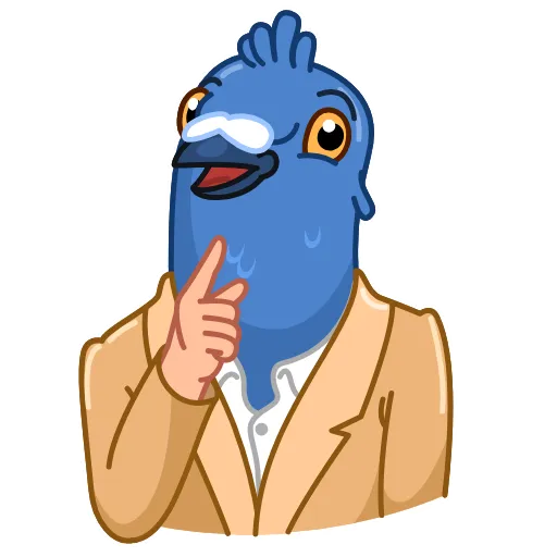 👍 Стикер «Mr Pigeon» для Telegram