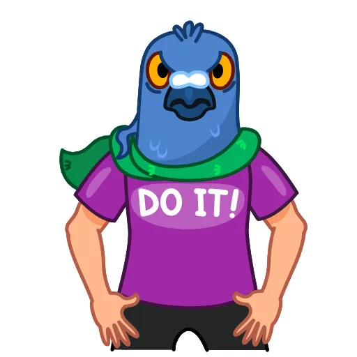 ✊ Стикер «Mr Pigeon» для Telegram