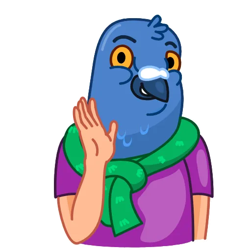 👋 Стикер «Mr Pigeon» для Telegram