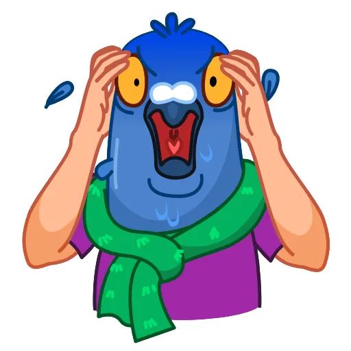 😨 Стикер «Mr Pigeon» для Telegram