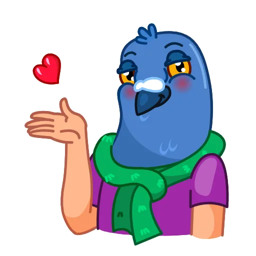 😘 Стикер «Mr Pigeon» для Telegram