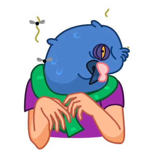 😵 Стикер «Mr Pigeon» для Telegram