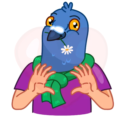 🥰 Стикер «Mr Pigeon» для Telegram
