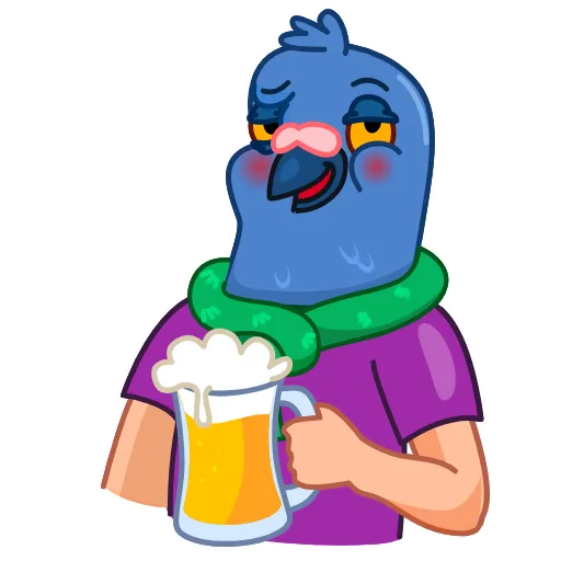 🥴 Стикер «Mr Pigeon» для Telegram