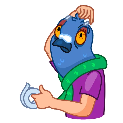 🥱 Стикер «Mr Pigeon» для Telegram