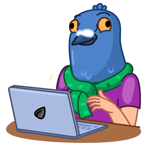 👨‍💻 Стикер «Mr Pigeon» для Telegram