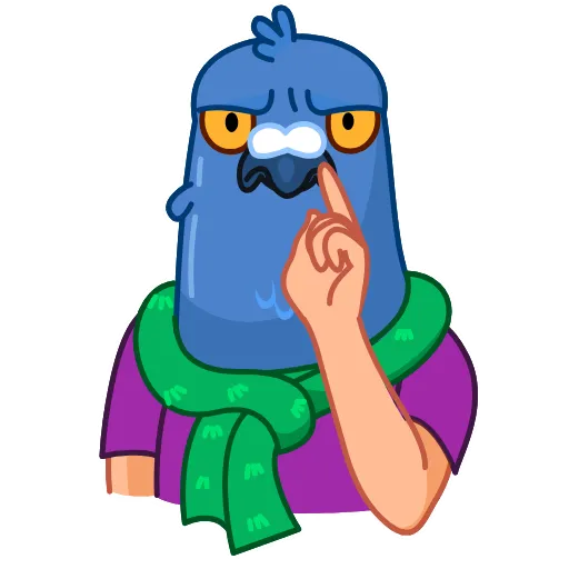 😑 Стикер «Mr Pigeon» для Telegram