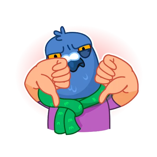 👎 Стикер «Mr Pigeon» для Telegram