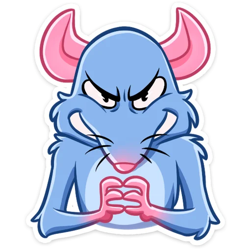 😈 Стикер «Мистер Крыс» для Telegram