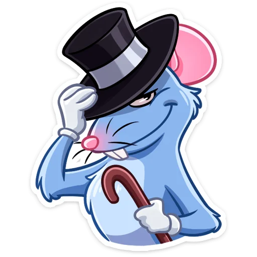🎩 Стикер «Мистер Крыс» для Telegram