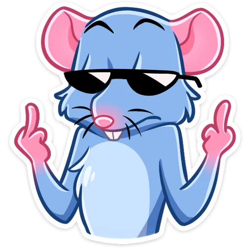 🖕 Стикер «Мистер Крыс» для Telegram