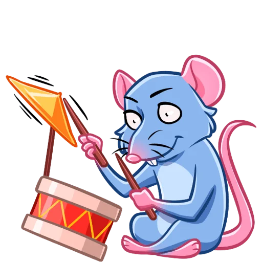 🥁 Стикер «Мистер Крыс Без Текста» для Telegram