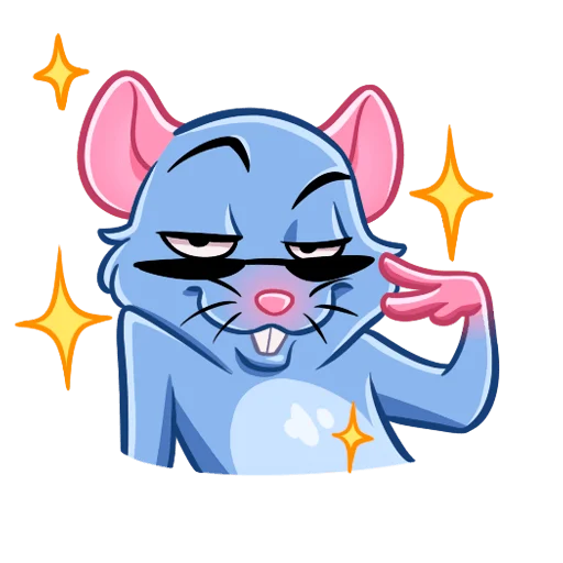 😎 Стикер «Мистер Крыс Без Текста» для Telegram