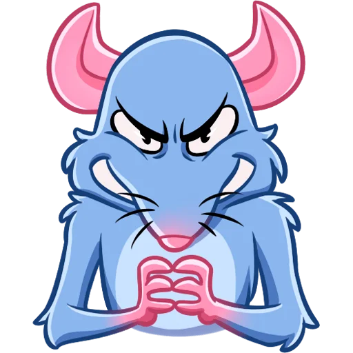 😈 Стикер «Мистер Крыс Без Текста» для Telegram