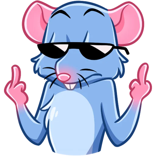 🖕 Стикер «Мистер Крыс Без Текста» для Telegram