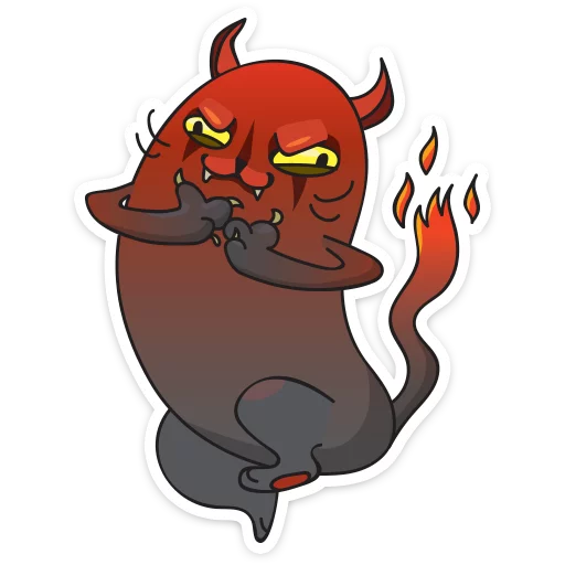 😈 Стикер «Мисти» для Telegram