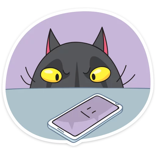 👀 Стикер «Мисти» для Telegram