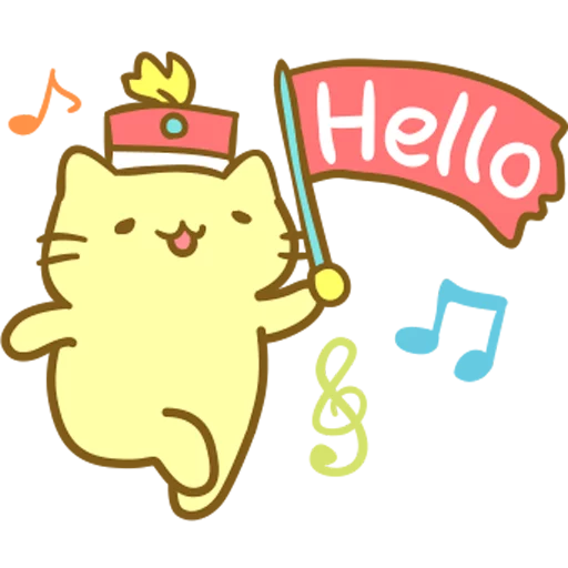 Стикерпак Kitty March Band для Telegram