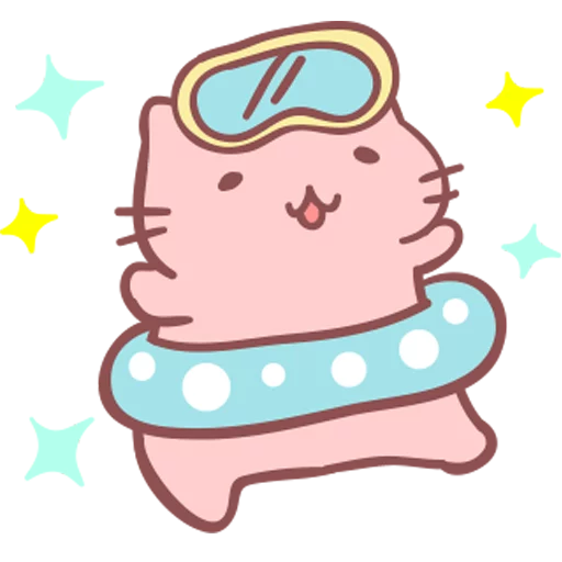 🏊 Стикер «Kitty March Band» для Telegram