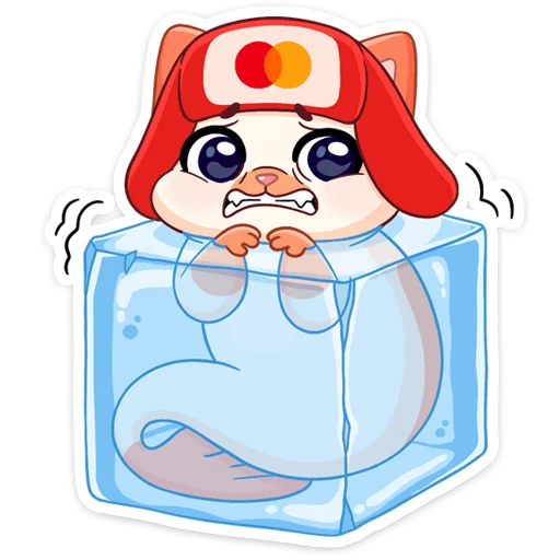 🥶 Стикер «Зима с Миу-Мяу» для Telegram