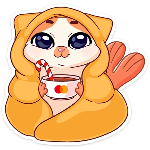 ☺️ Стикер «Зима с Миу-Мяу» для Telegram