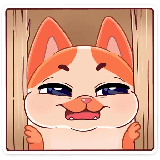 😡 Стикер «Зима с Миу-Мяу» для Telegram