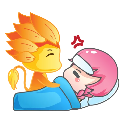 😷 Стикер «miwaXkeichan» для Telegram