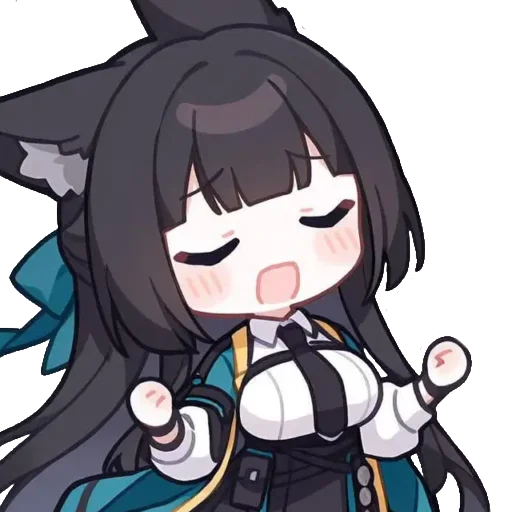 🤷‍♀️ Стикер «Chibi Miyabi» для Telegram