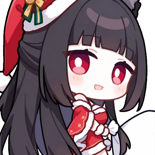 🎄 Стикер «Chibi Miyabi» для Telegram