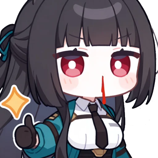👍 Стикер «Chibi Miyabi» для Telegram