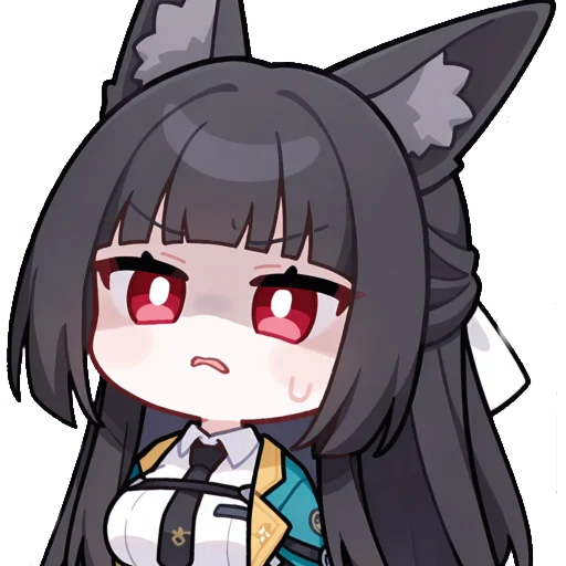 🤨 Стикер «Chibi Miyabi» для Telegram