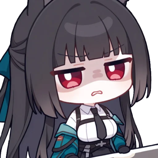 🤨 Стикер «Chibi Miyabi» для Telegram