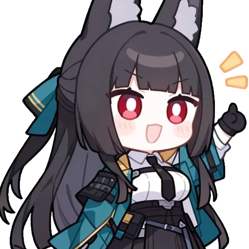 👍 Стикер «Chibi Miyabi» для Telegram