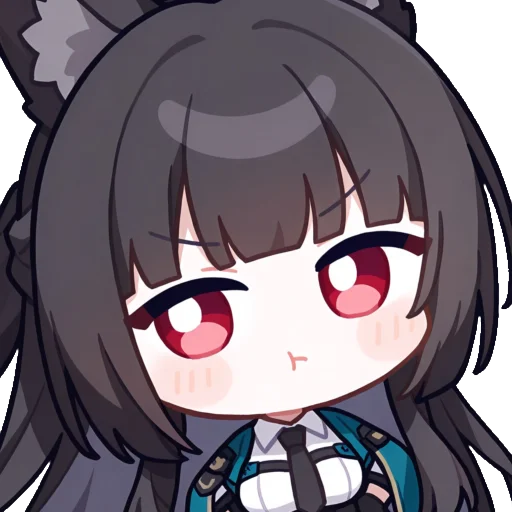 😒 Стикер «Chibi Miyabi» для Telegram