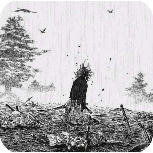 🗻 Стикер «Миямото Мусаси» для Telegram