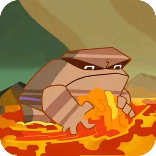 🌋 Стикер «My Life as a Teenage Robot» для Telegram