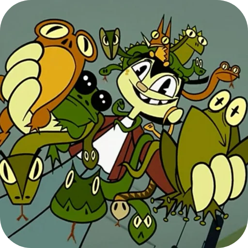 🐸 Стикер «My Life as a Teenage Robot» для Telegram
