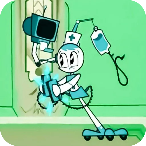 💊 Стикер «My Life as a Teenage Robot» для Telegram