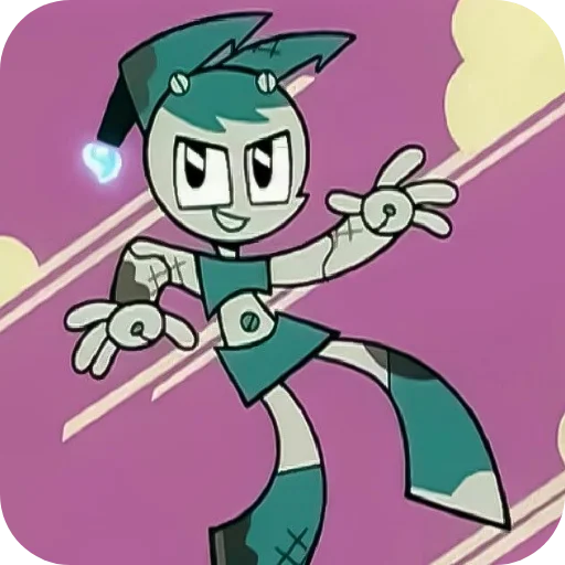 😘 Стикер «My Life as a Teenage Robot» для Telegram