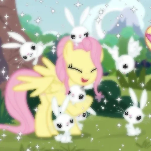 😄 Стикер «Fluttershy Флаттершай» для Telegram