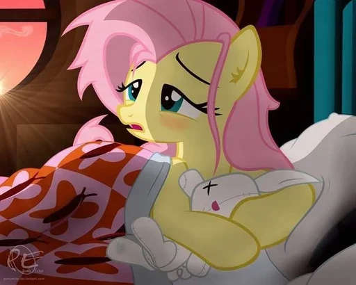 😪 Стикер «Fluttershy Флаттершай» для Telegram