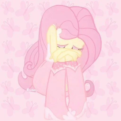 😔 Стикер «Fluttershy Флаттершай» для Telegram