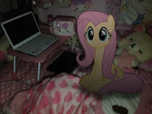 😊 Стикер «Fluttershy Флаттершай» для Telegram