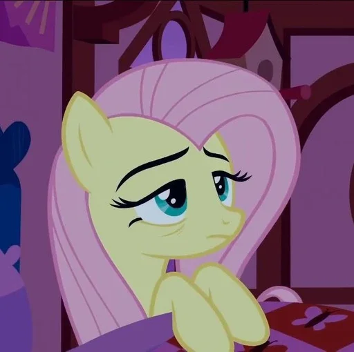 😟 Стикер «Fluttershy Флаттершай» для Telegram