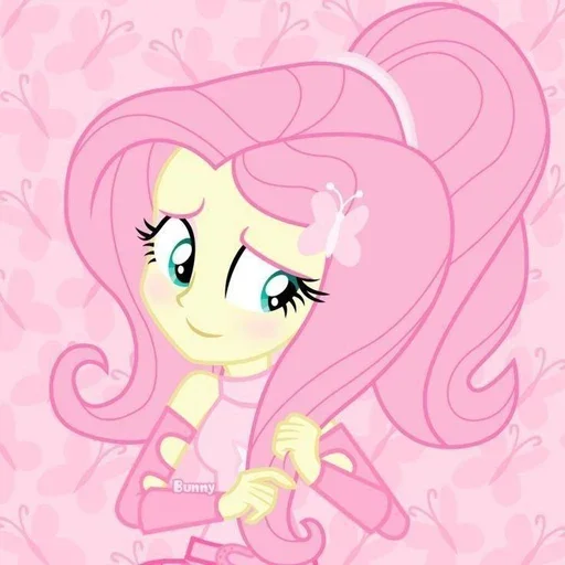 😋 Стикер «Fluttershy Флаттершай» для Telegram