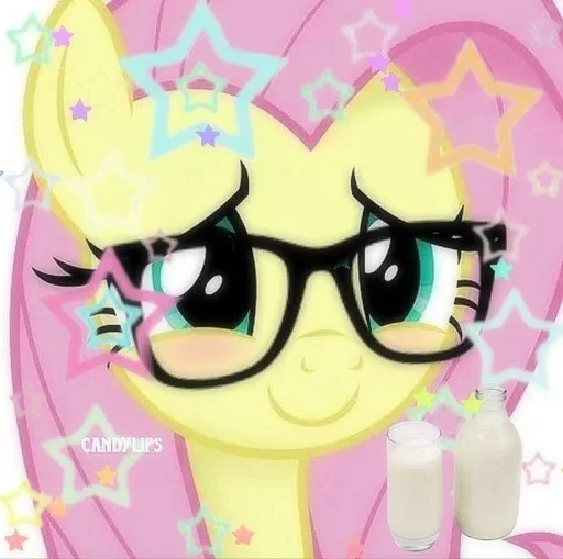 Стикерпак Fluttershy Флаттершай для Telegram